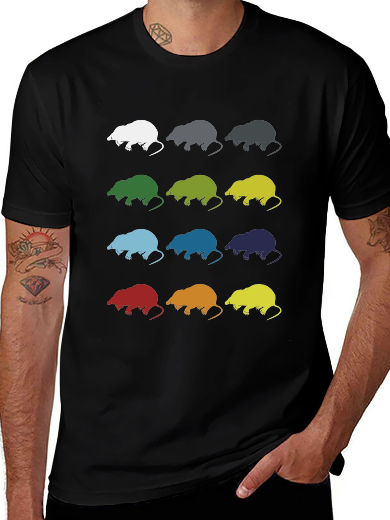 Variant 24 of Pop Art Mole T-Shirt | Unique Graphic Tee