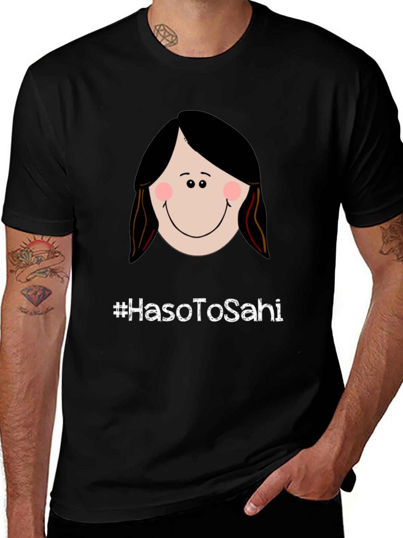 Variant 15 of Humorous Graphic Tee - #HasoToSahi