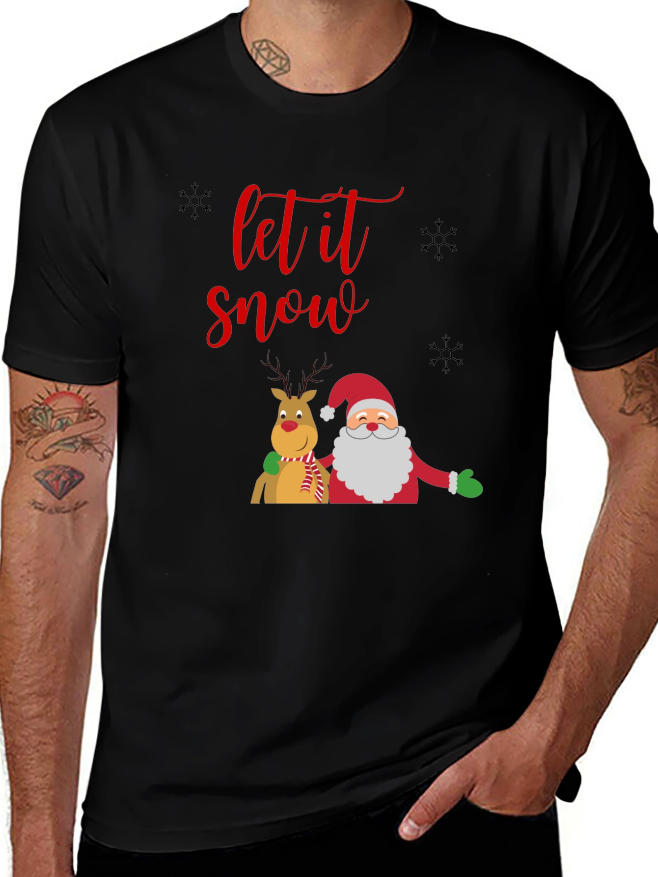 Festive 'Let it Snow' Christmas T-Shirt