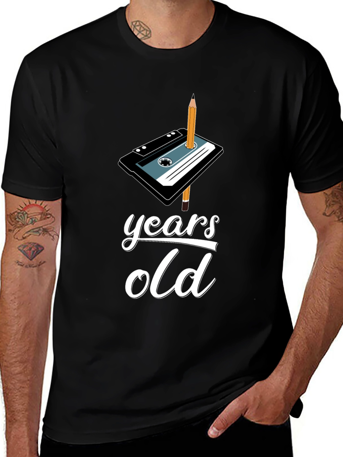 Variant 10 of Retro Cassette Tape Birthday T-Shirt - Years Old