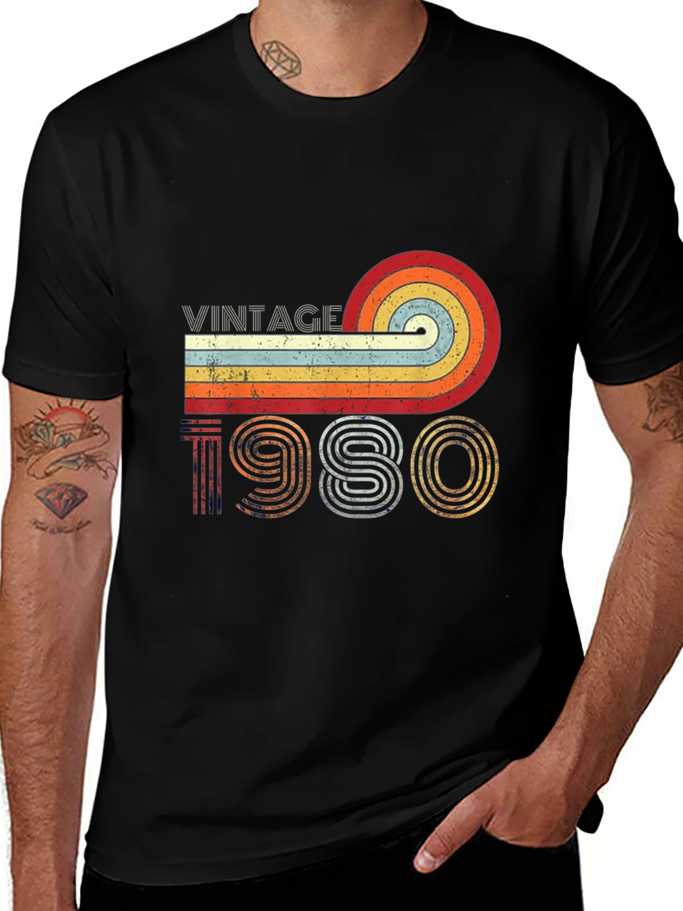 Variant 6 of Vintage 1980 Retro T-Shirt