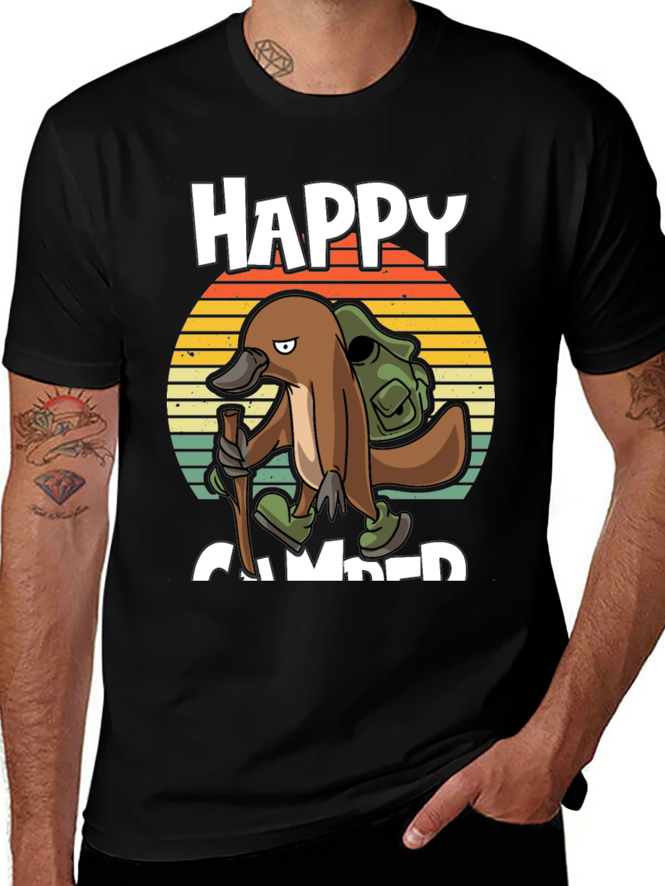 Variant 22 of Happy Camper Platypus T-Shirt