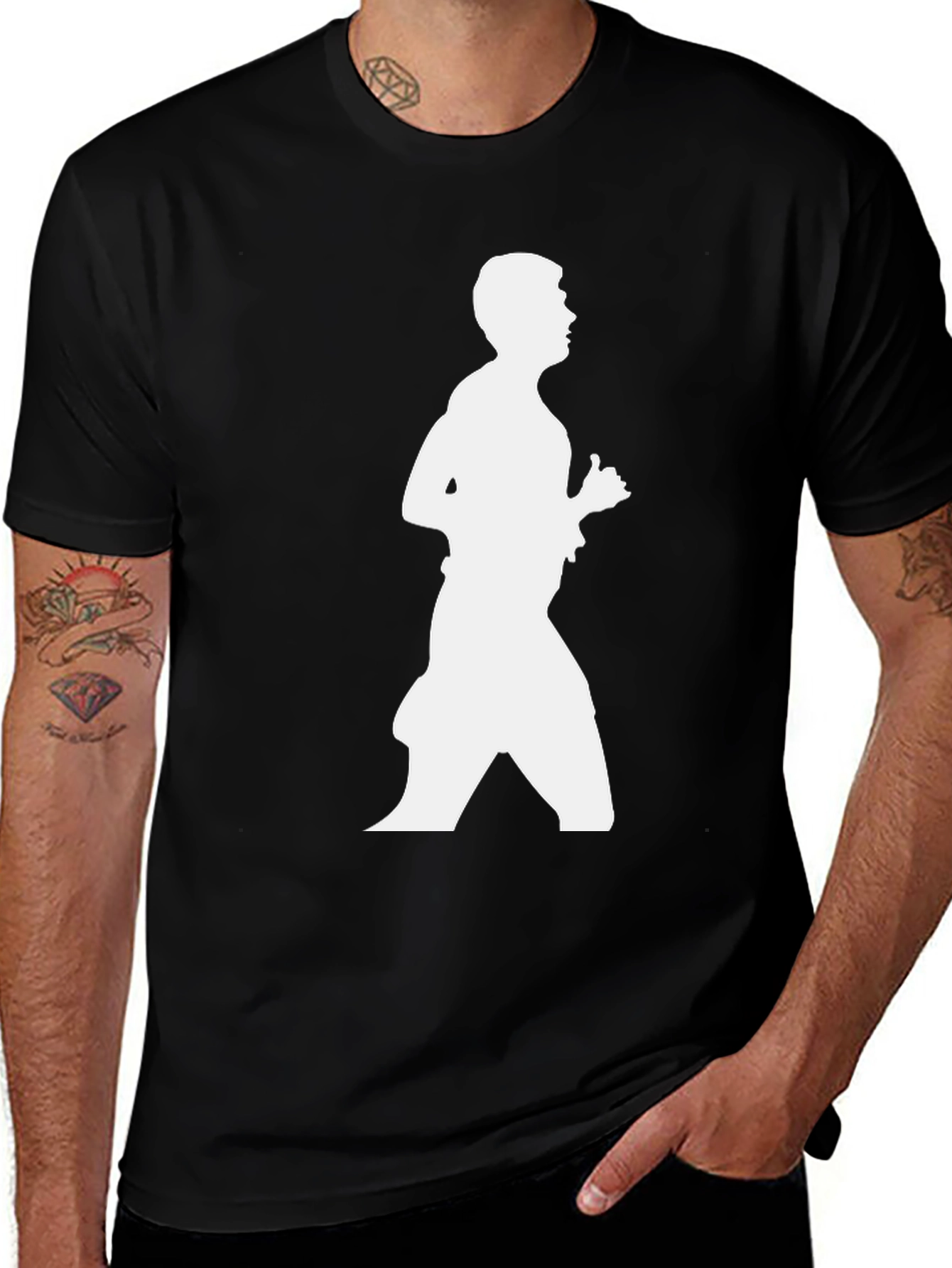 Runner Silhouette Black T-Shirt