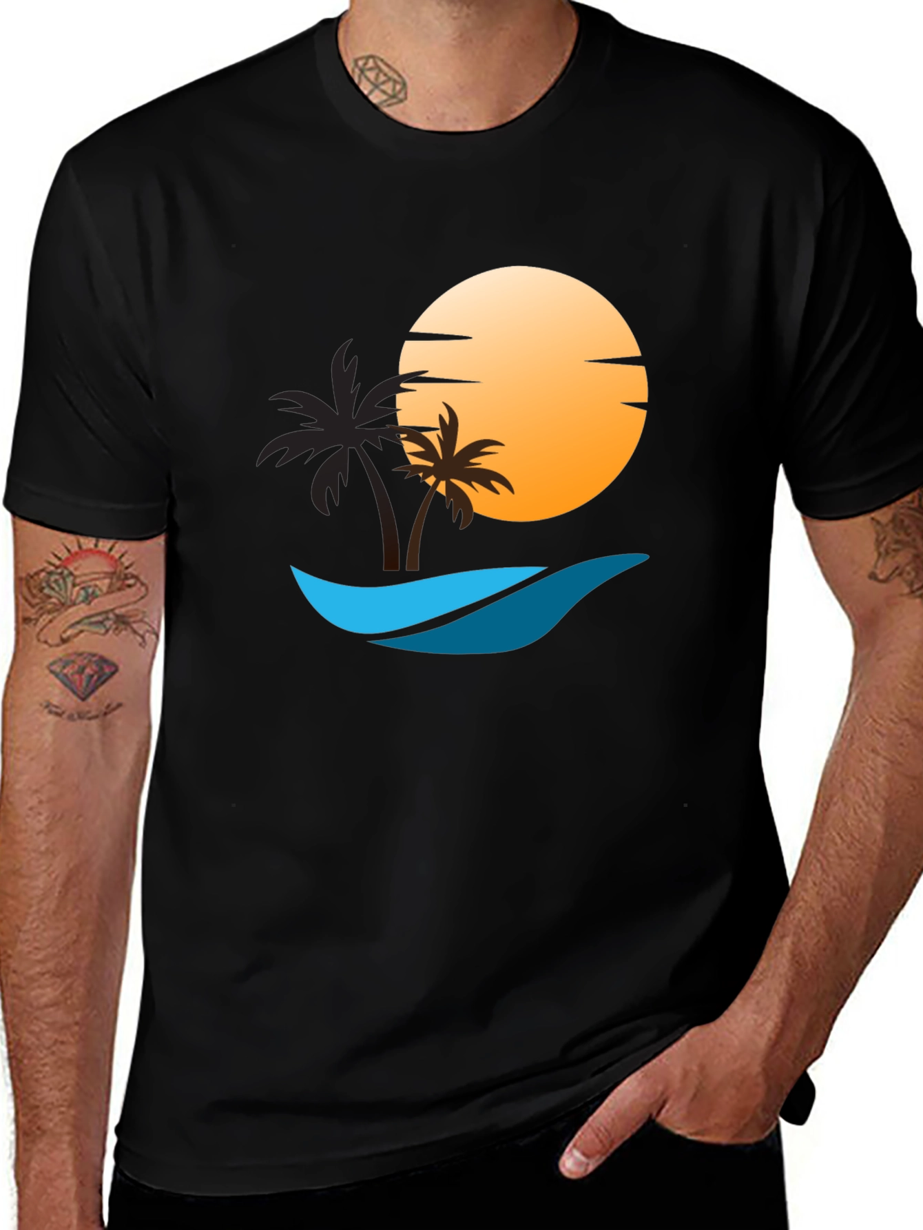 Variant 21 of Sunset Beach Graphic T-Shirt