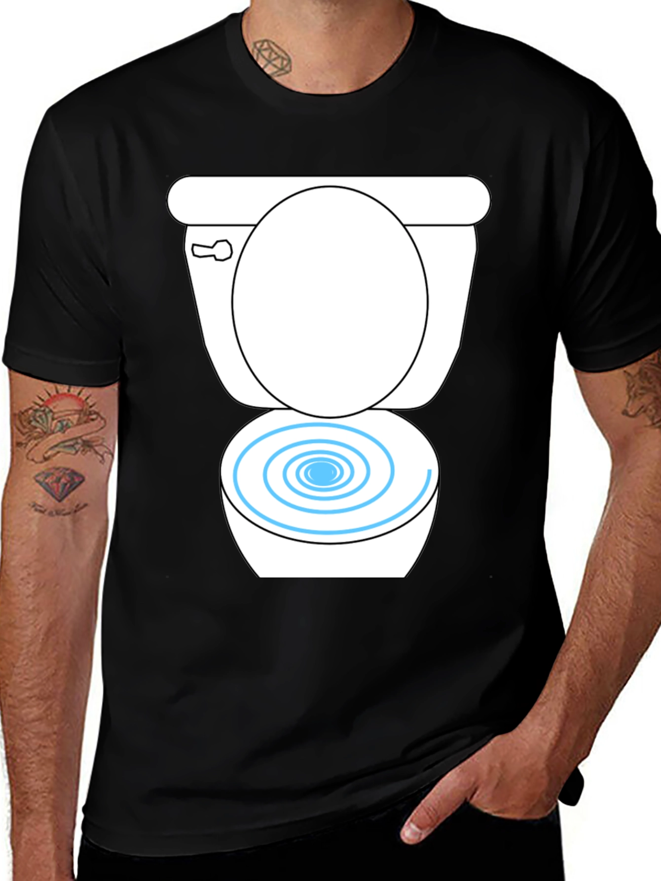 Variant 28 of Toilet Bowl Graphic T-Shirt