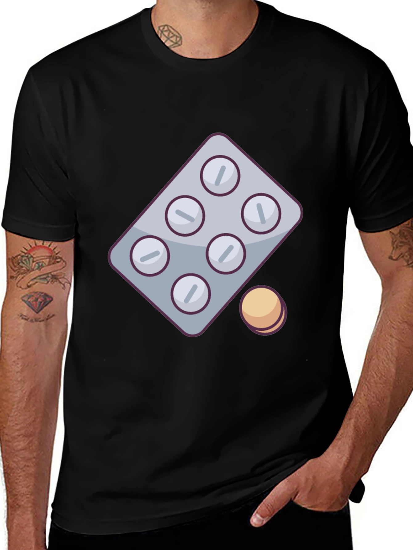 Pill Pack Graphic Tee - Casual Comfort
