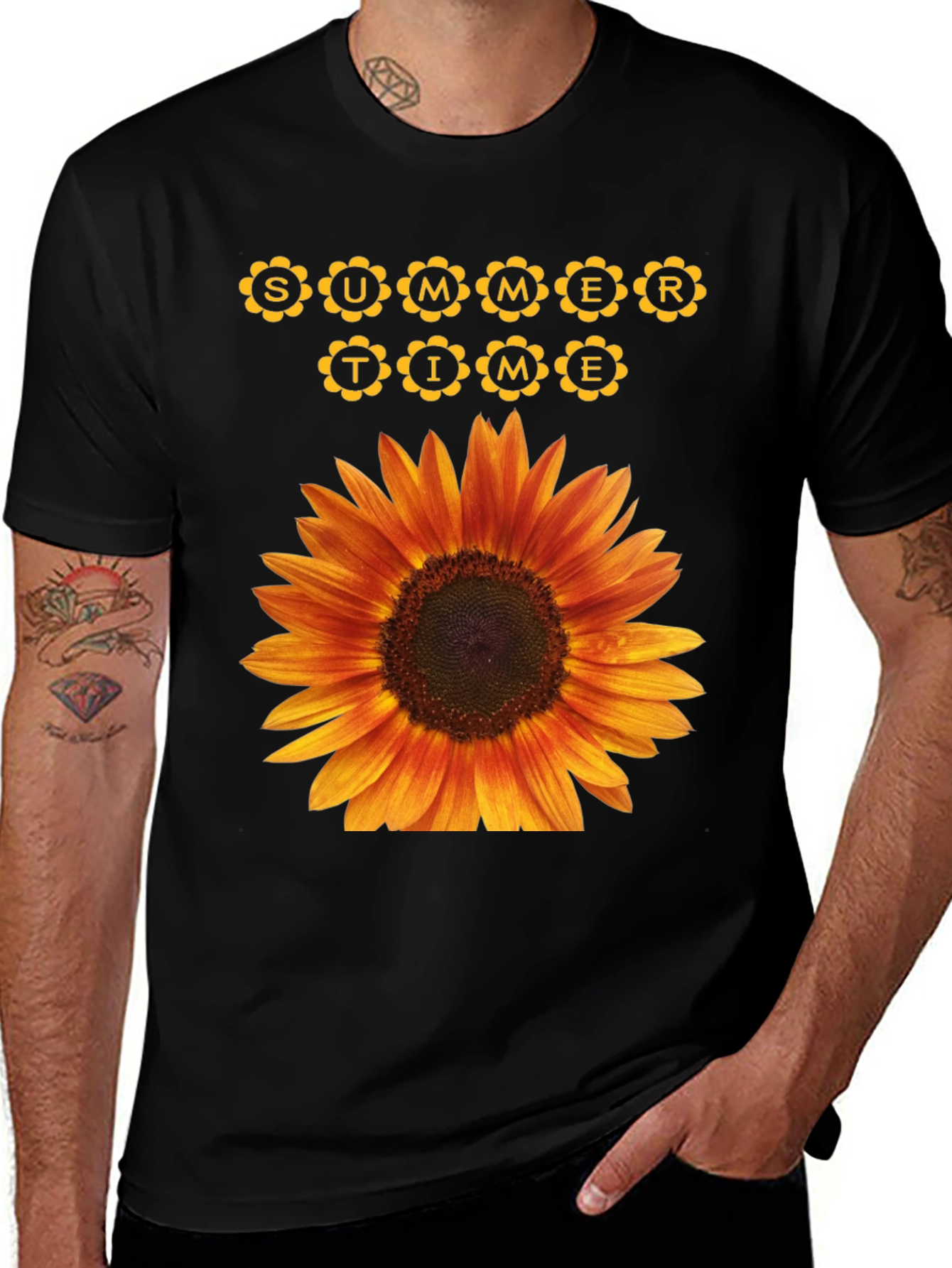 Variant 9 of Sunflower Summer Time Graphic Tee