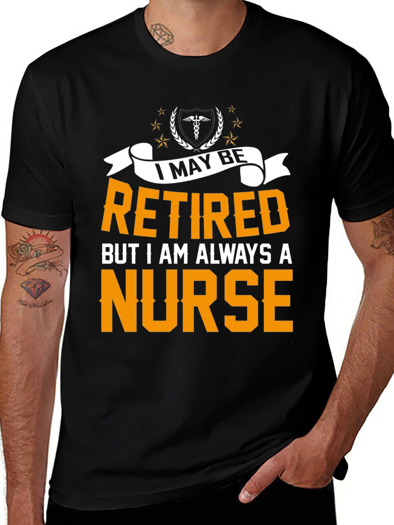 Variant 9 of Retired Nurse T-Shirt - Always A Nurse