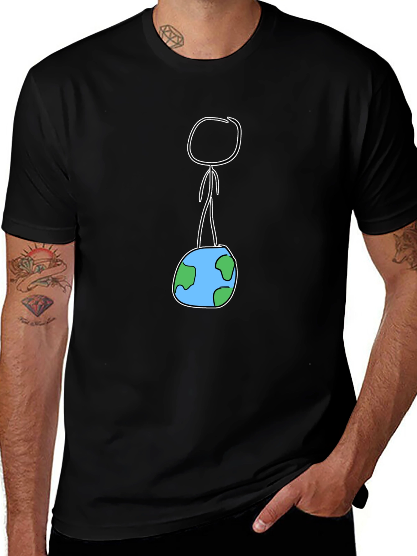 Earth Carrier T-Shirt - Unique Graphic Tee