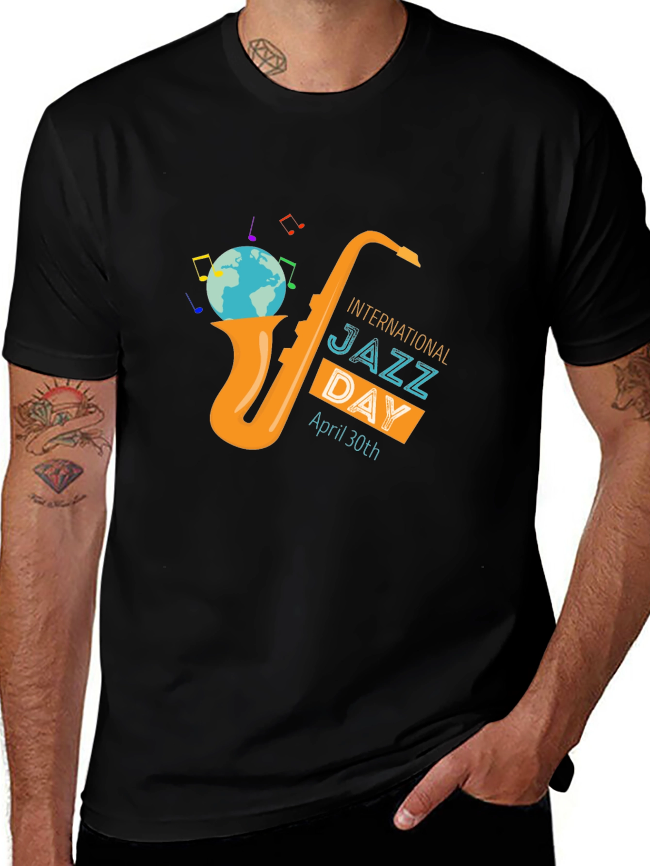 International Jazz Day Saxophone T-Shirt