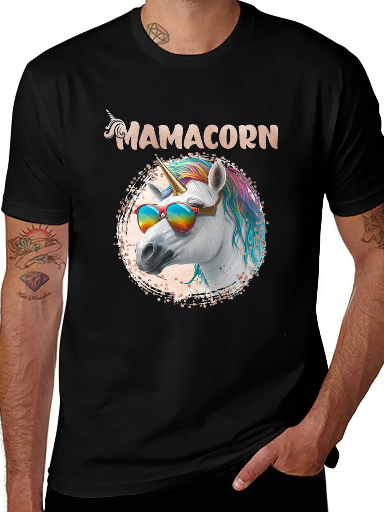 Variant 3 of Mamacorn Unicorn T-Shirt - Fun Graphic Tee