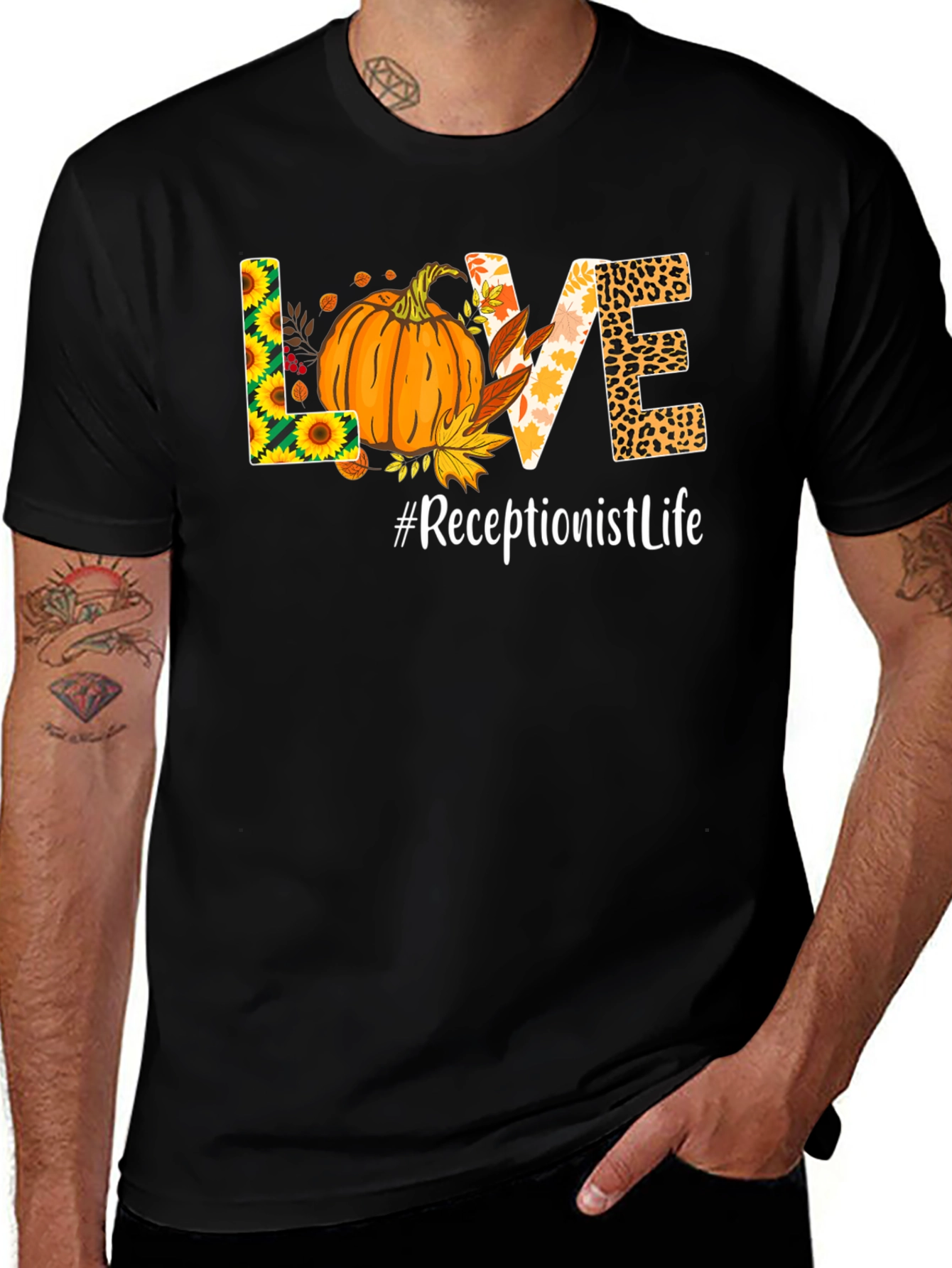 Fall Receptionist Life T-Shirt
