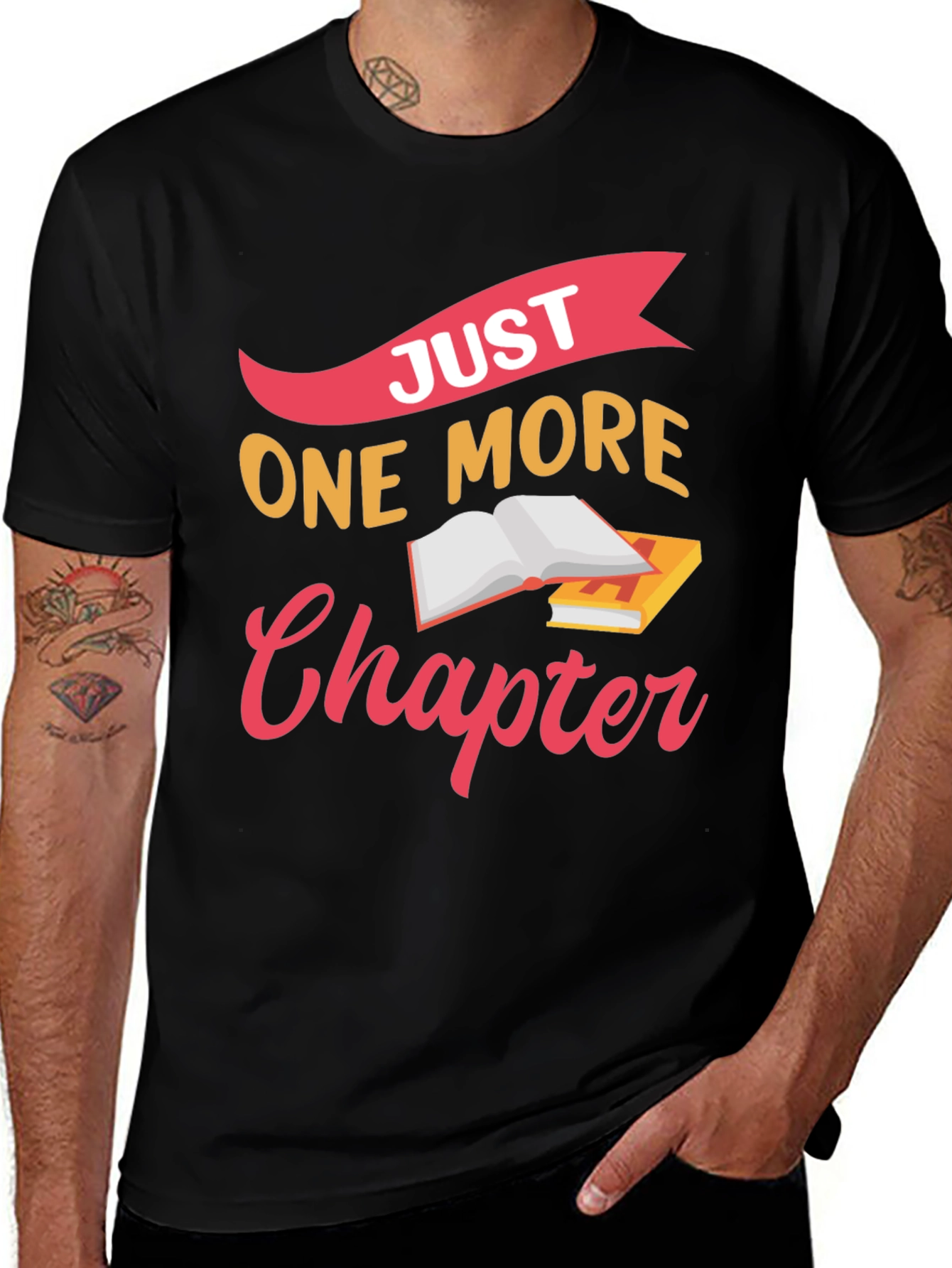 Black Just One More Chapter T-Shirt main image