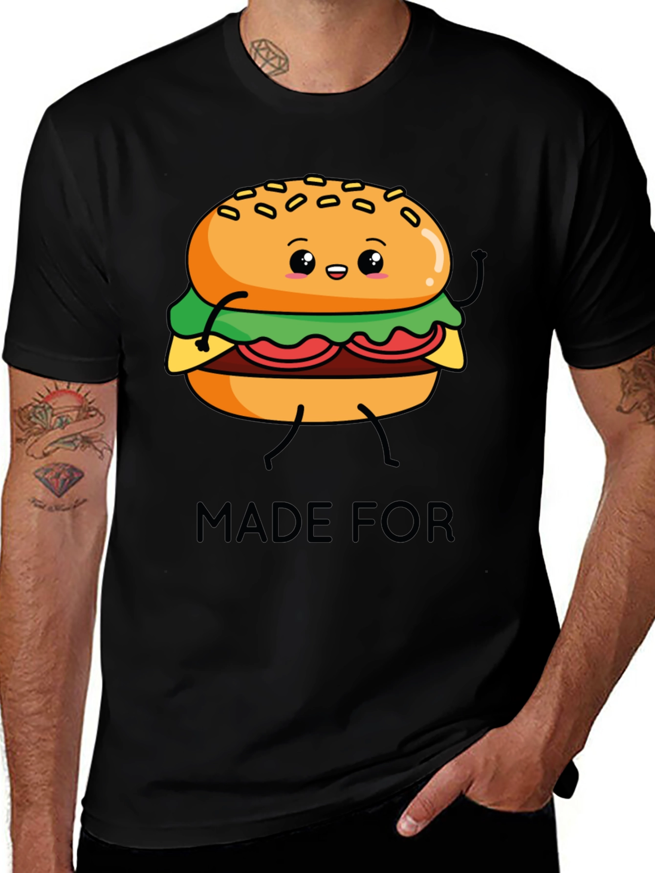 Variant 25 of Cartoon Burger Made For T-Shirt