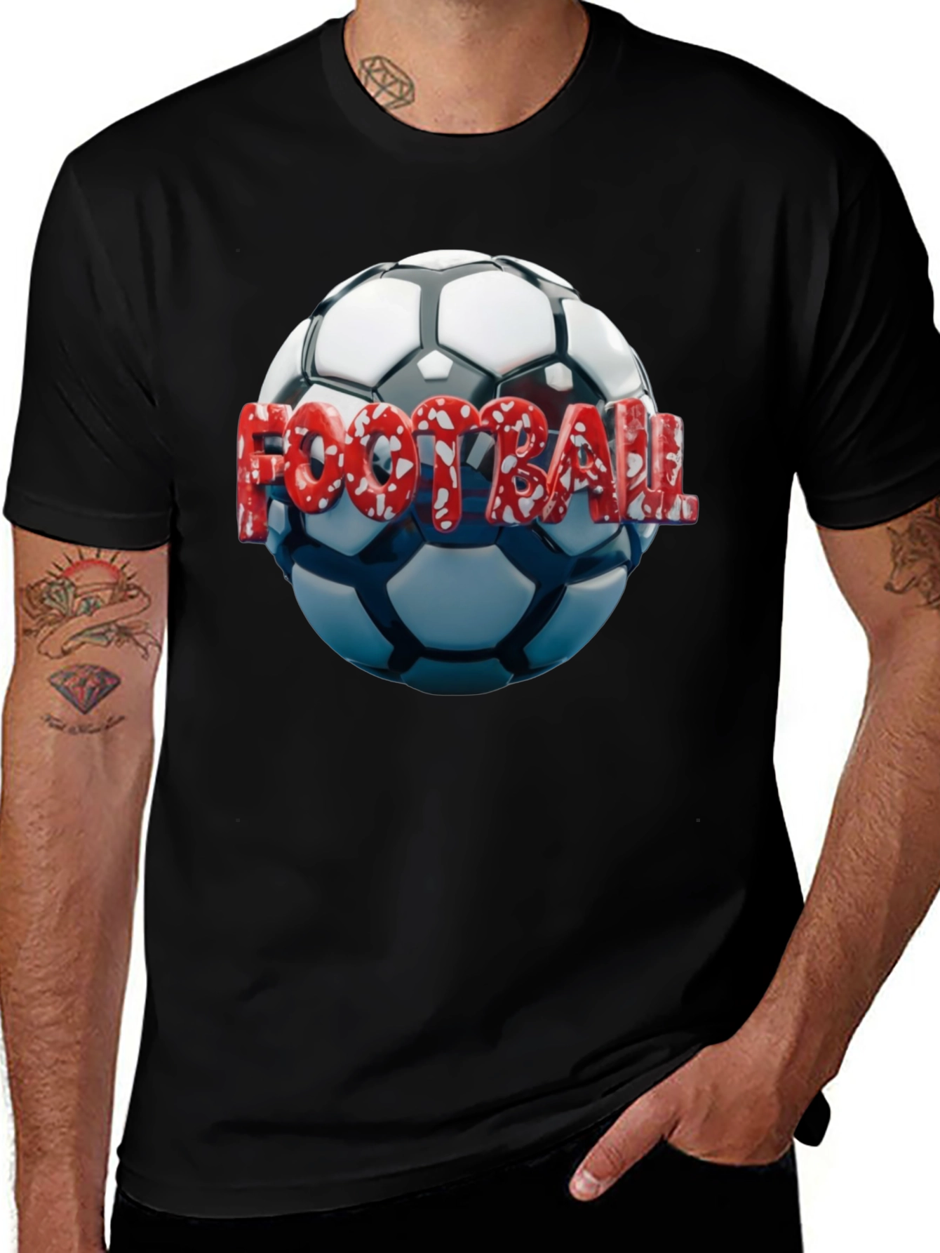 Variant 14 of Football Graphic T-Shirt for Men