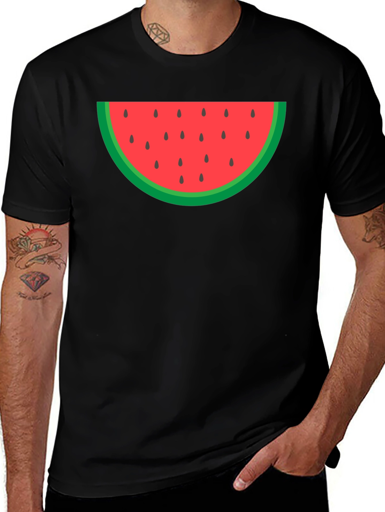 Variant 26 of Watermelon Slice Graphic Tee - Summer Fun!