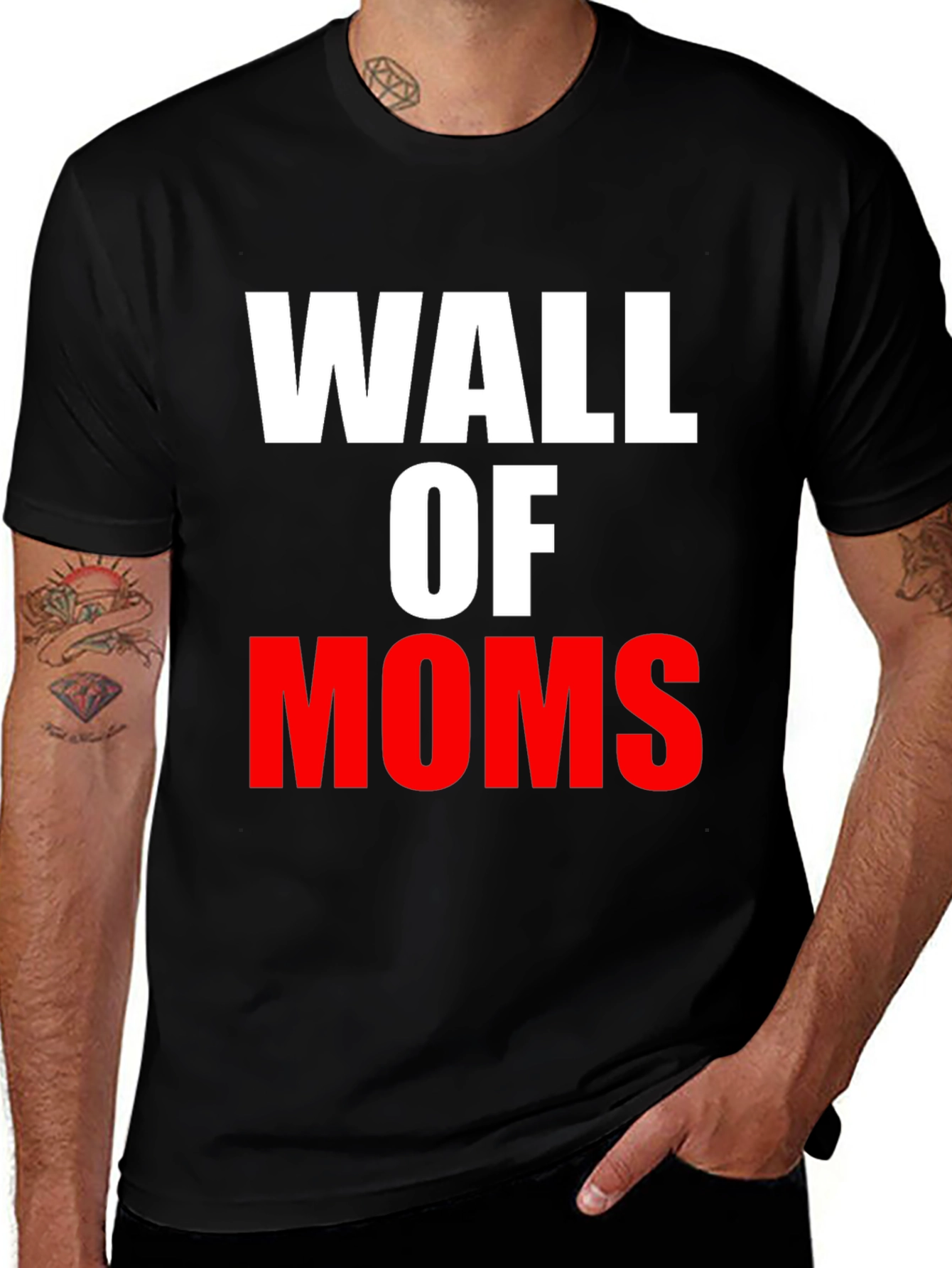 Wall of Moms Graphic T-Shirt - Black