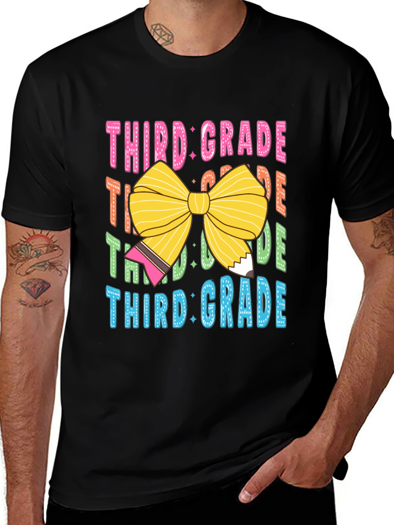 Variant 5 of Third Grade Teacher Retro T-Shirt