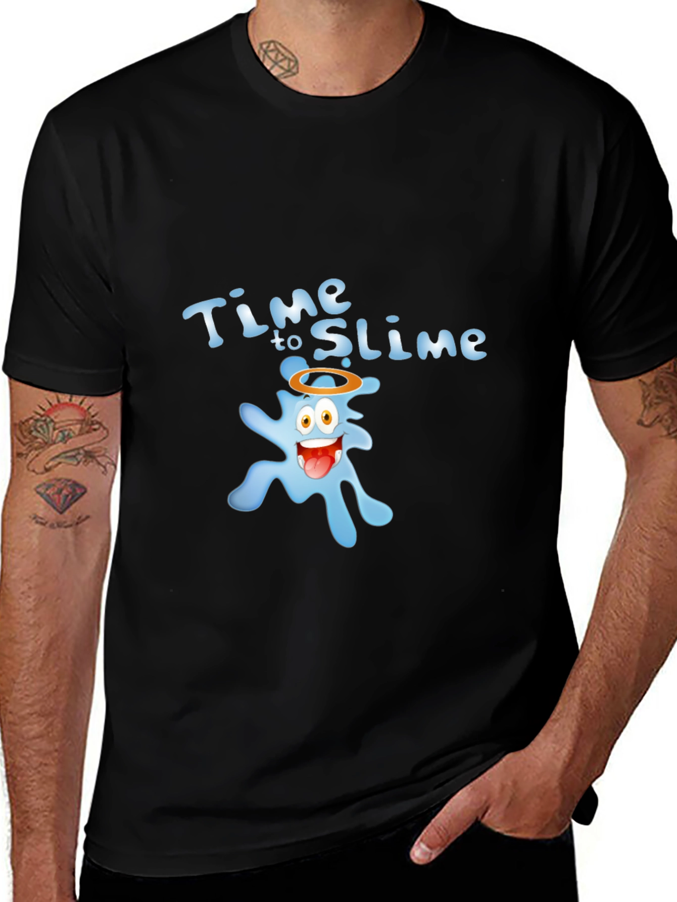 Variant 18 of Time to Slime Black T-Shirt