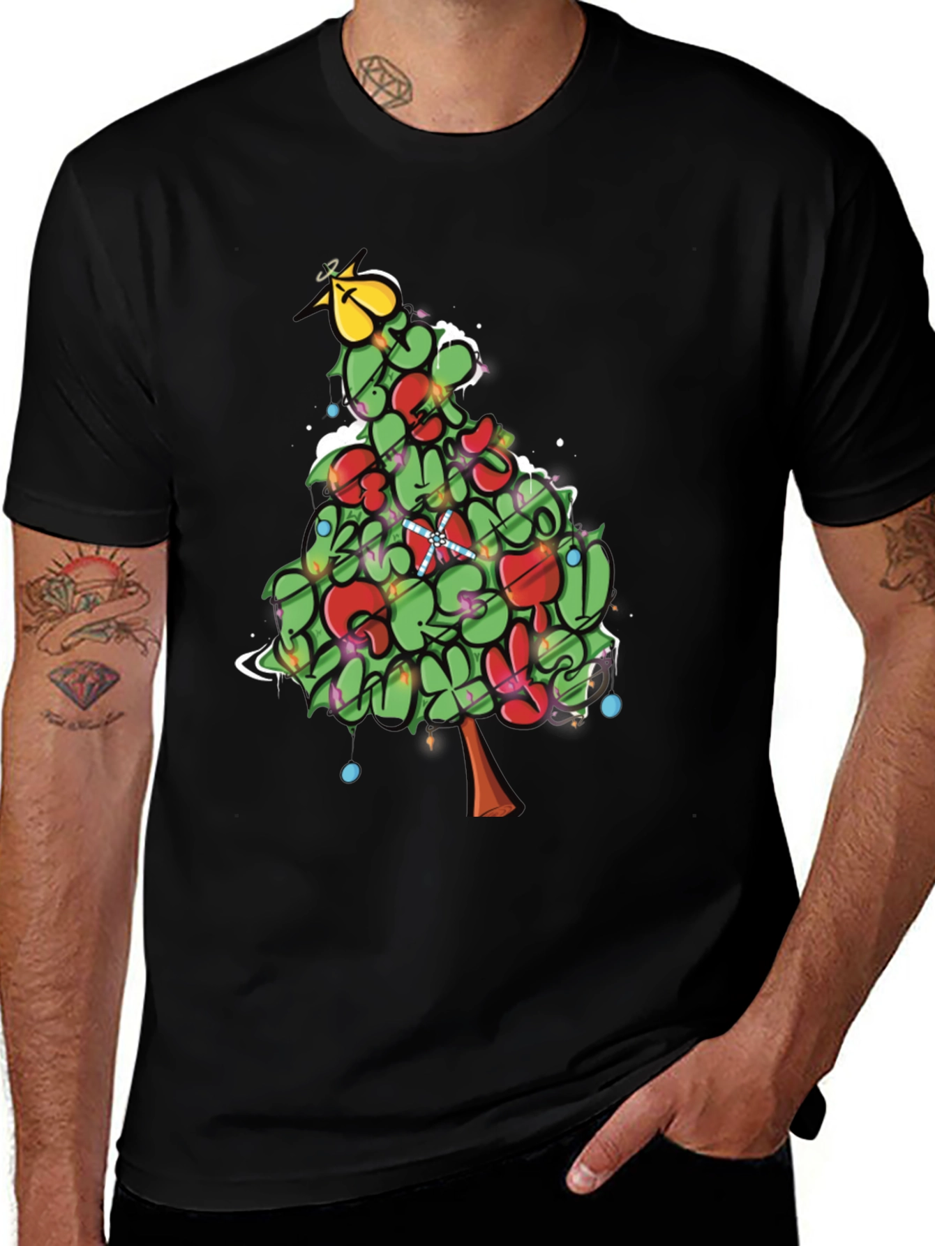 Variant 16 of Festive Christmas Tree Graphic Tee