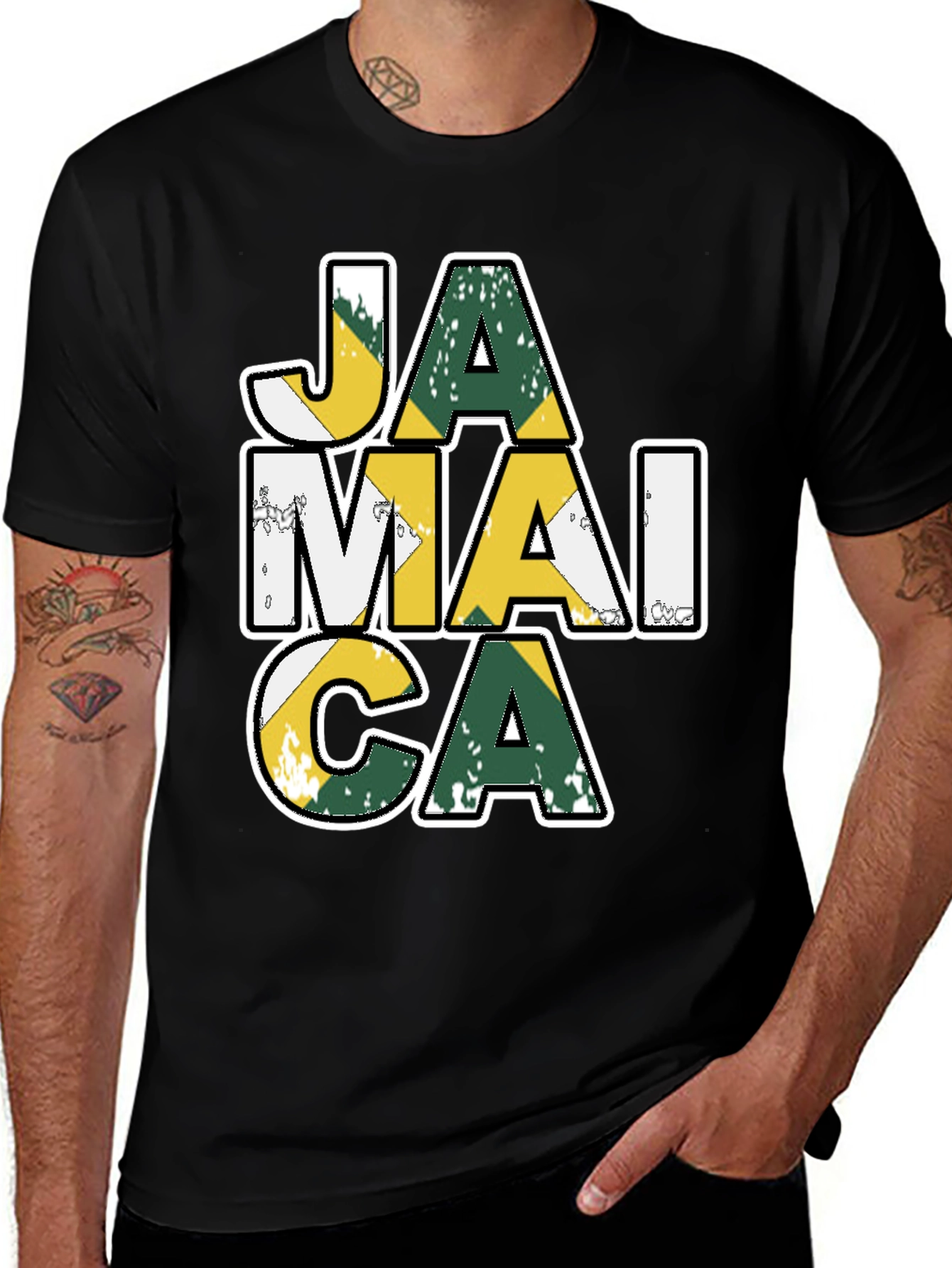 Jamaica Flag Graphic T-Shirt