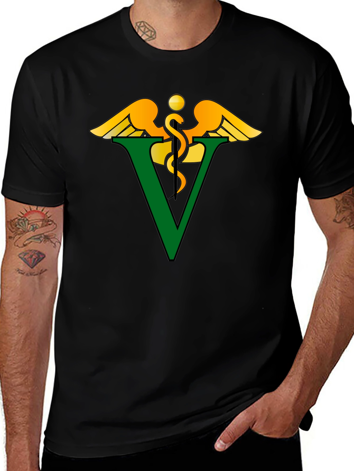 Variant 21 of Veterinary Symbol Graphic Tee