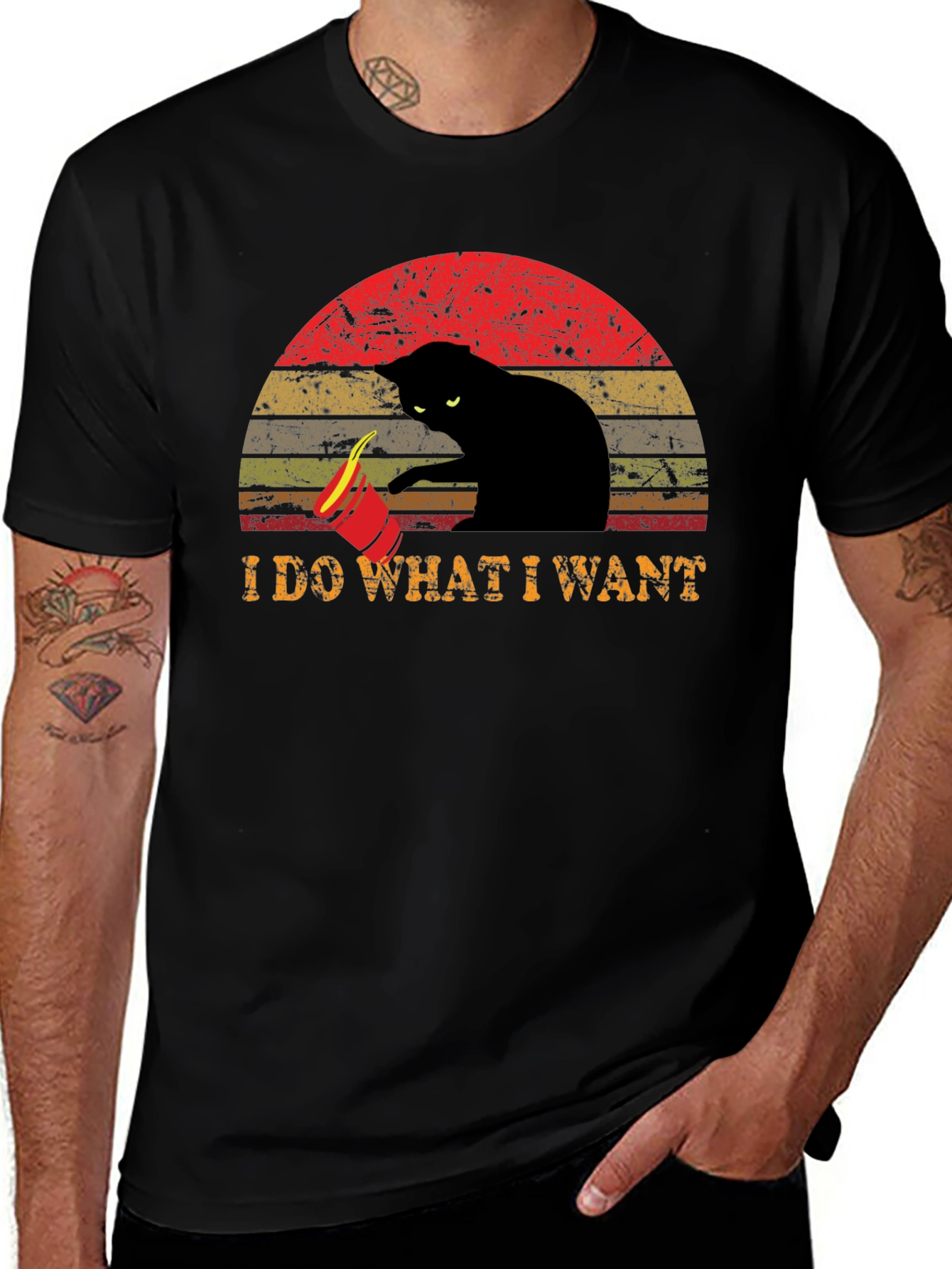 Variant 5 of I Do What I Want Cat T-Shirt