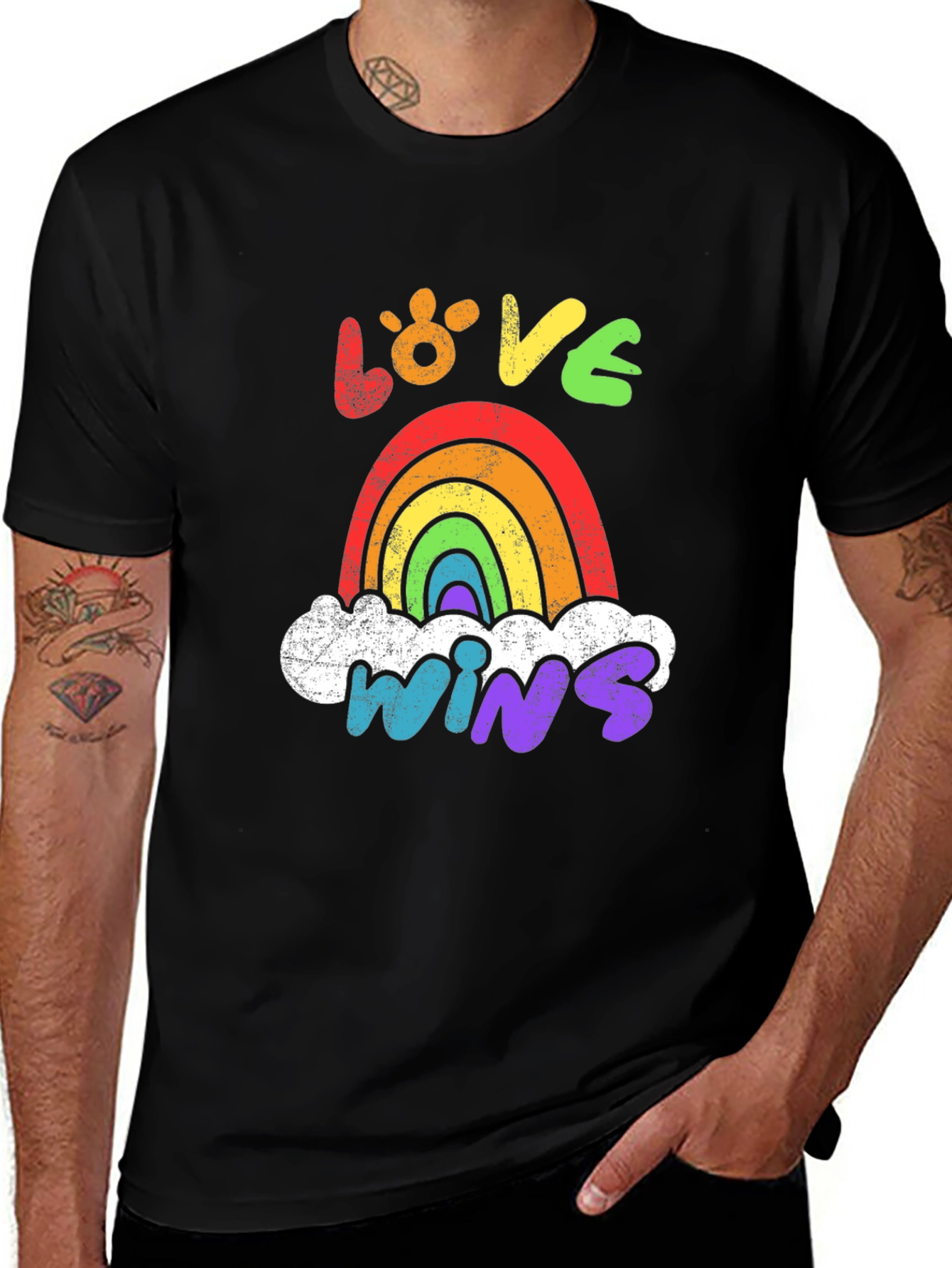 Variant 9 of Love Wins Rainbow Graphic Tee