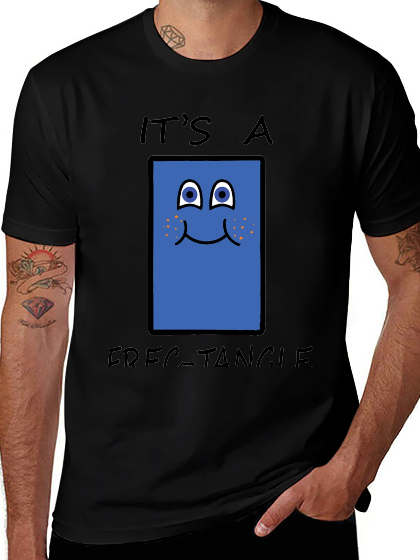 Variant 4 of It's a Frectangle Funny Graphic Tee