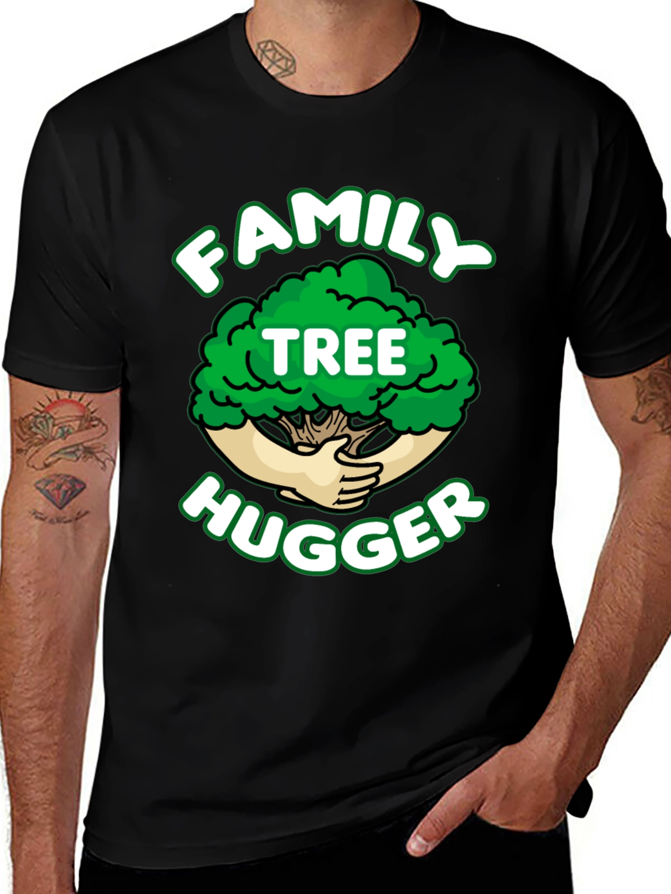 Variant 28 of Family Tree Hugger Graphic T-Shirt