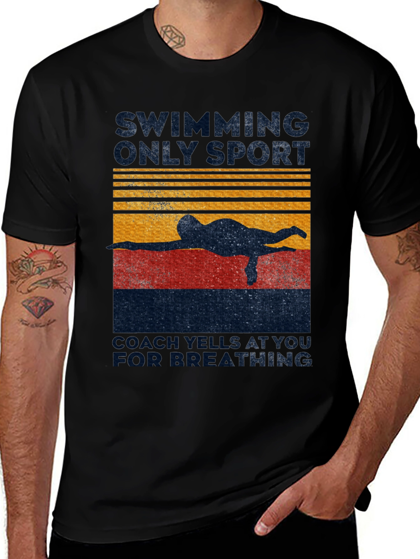Variant 5 of Swimming T-Shirt - Funny Coach Swimmer Tee