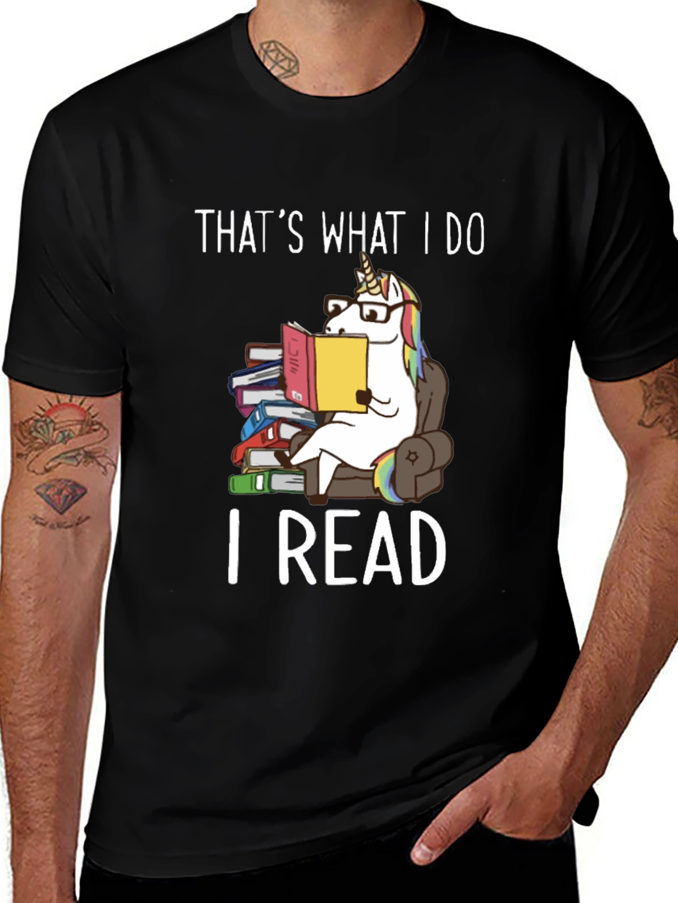 Variant 24 of Bookworm Unicorn T-Shirt - I Read