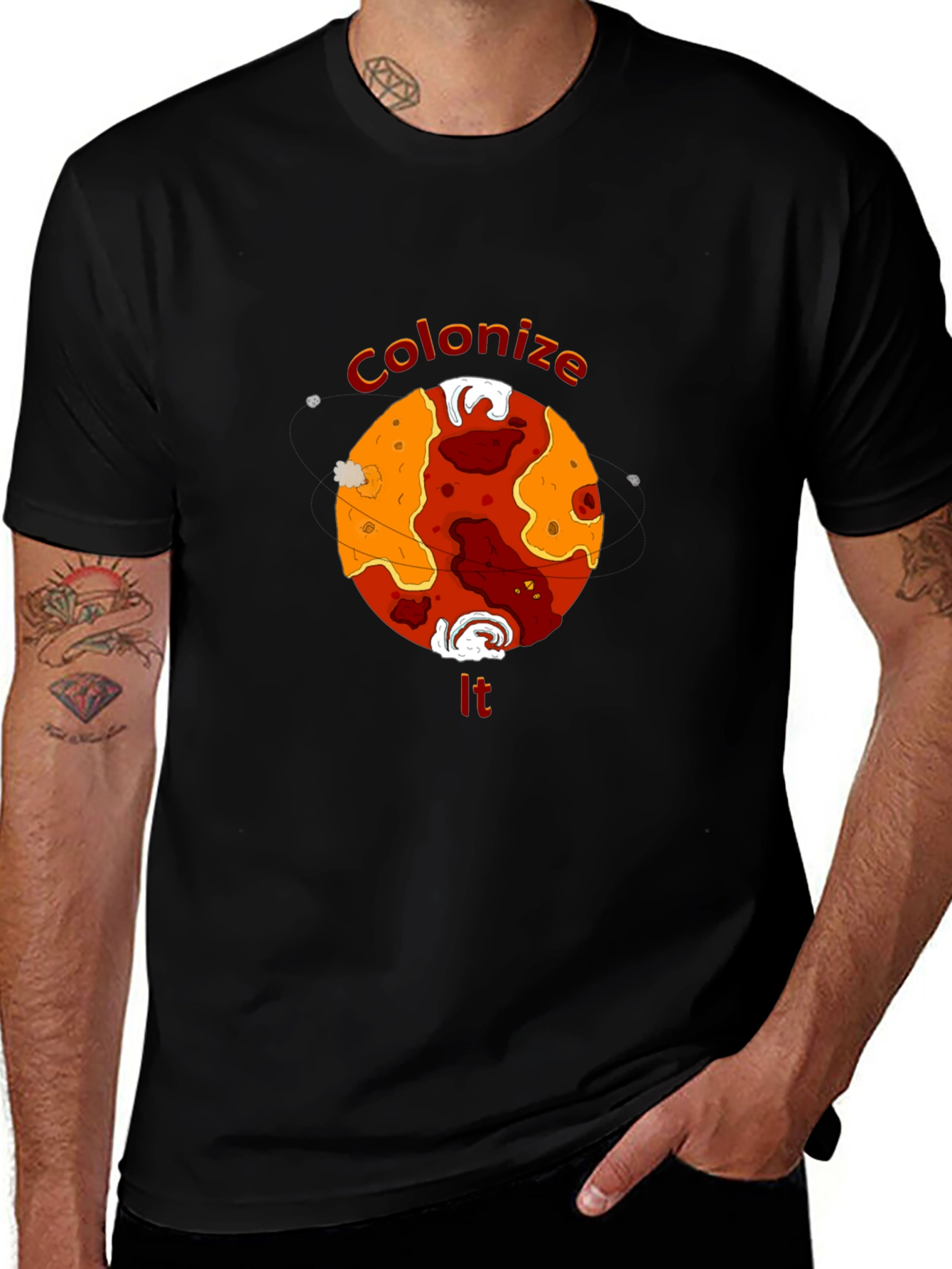 Variant 8 of Colonize It Planet Graphic T-Shirt