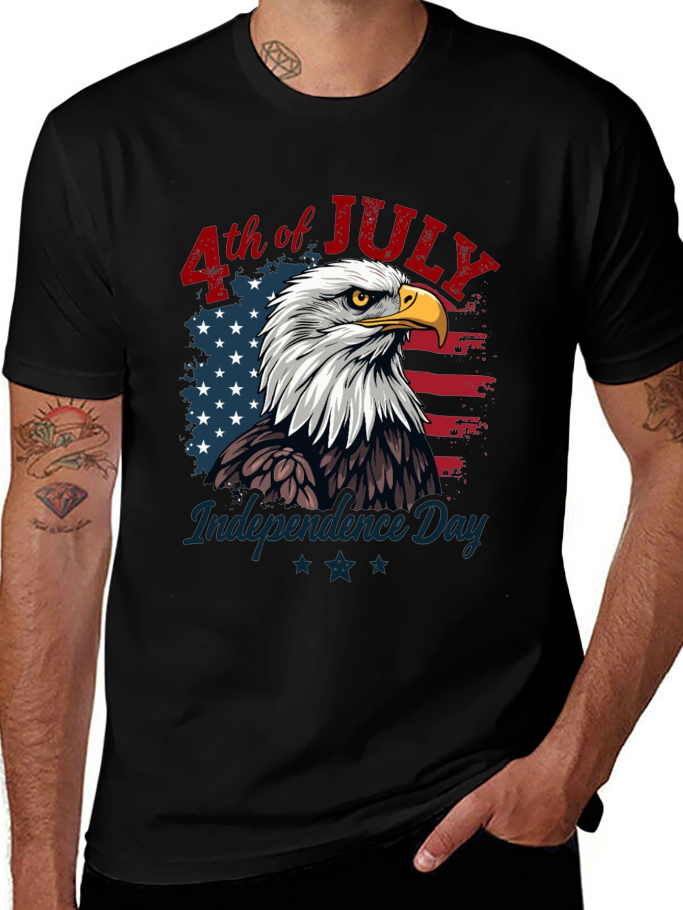 Variant 5 of Patriotic Eagle T-Shirt - 4th of July Independence Day