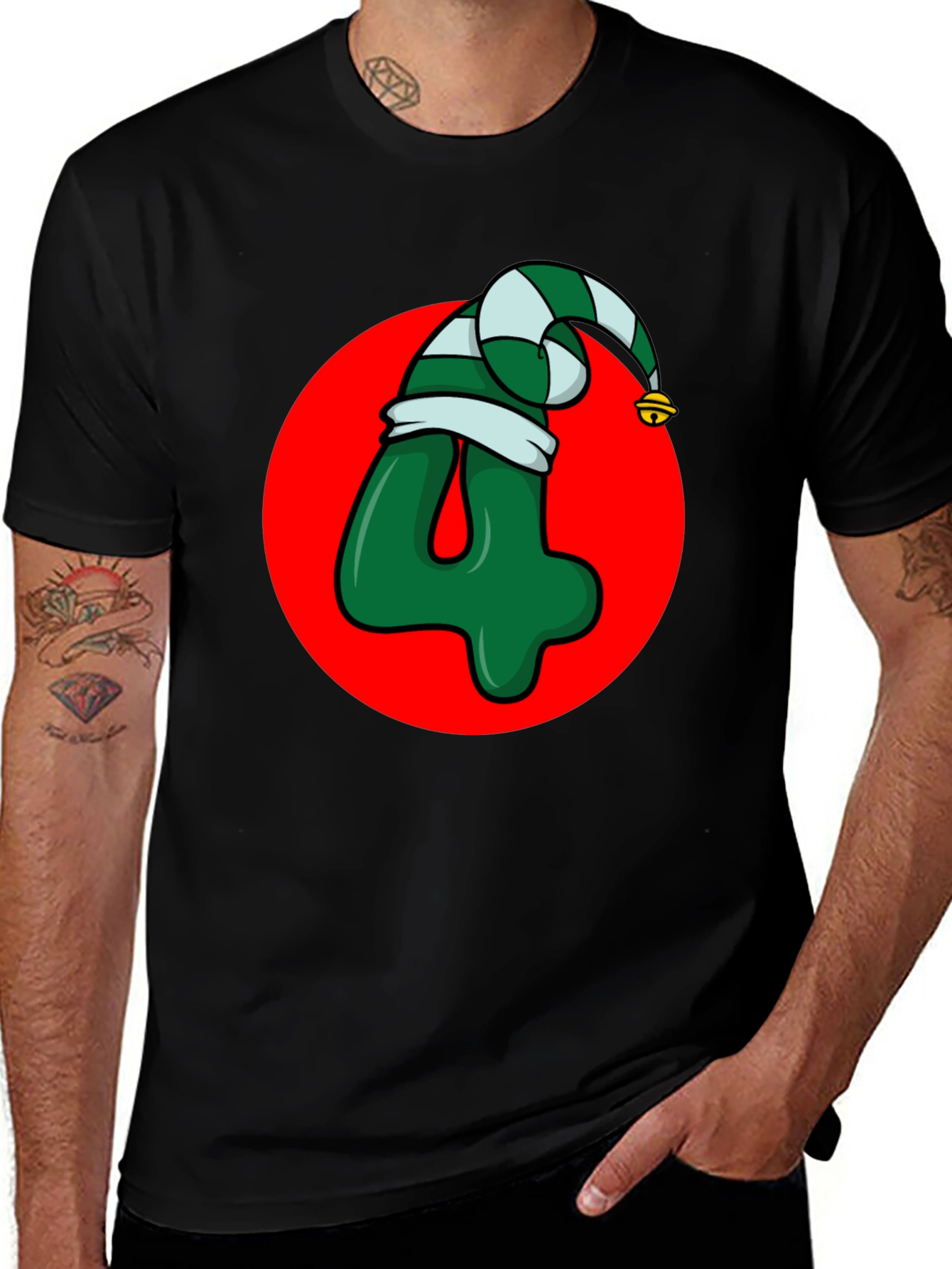 Festive Number 4 Christmas T-Shirt