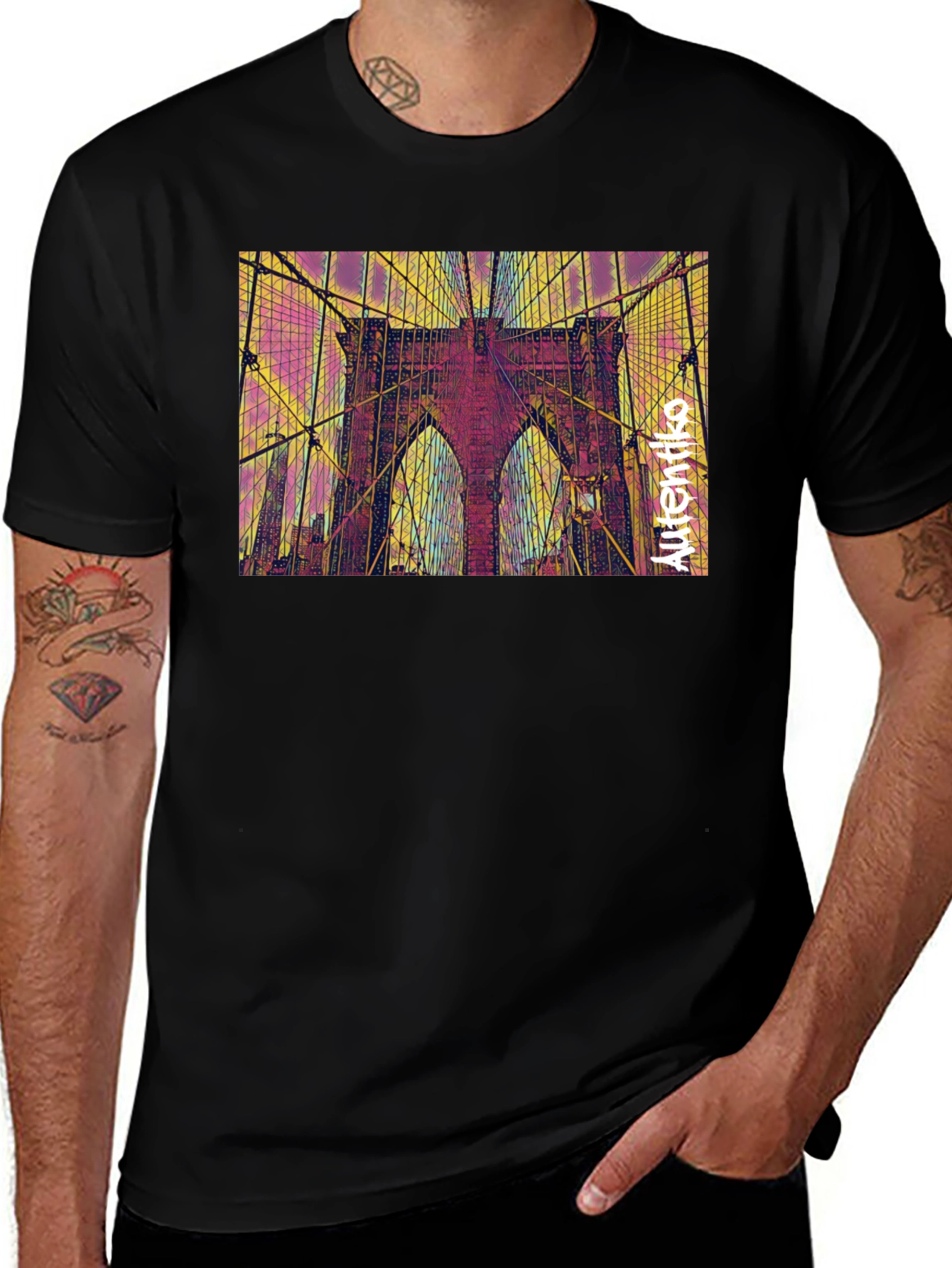 Variant 6 of Brooklyn Bridge Graphic Tee - Unique Urban Style