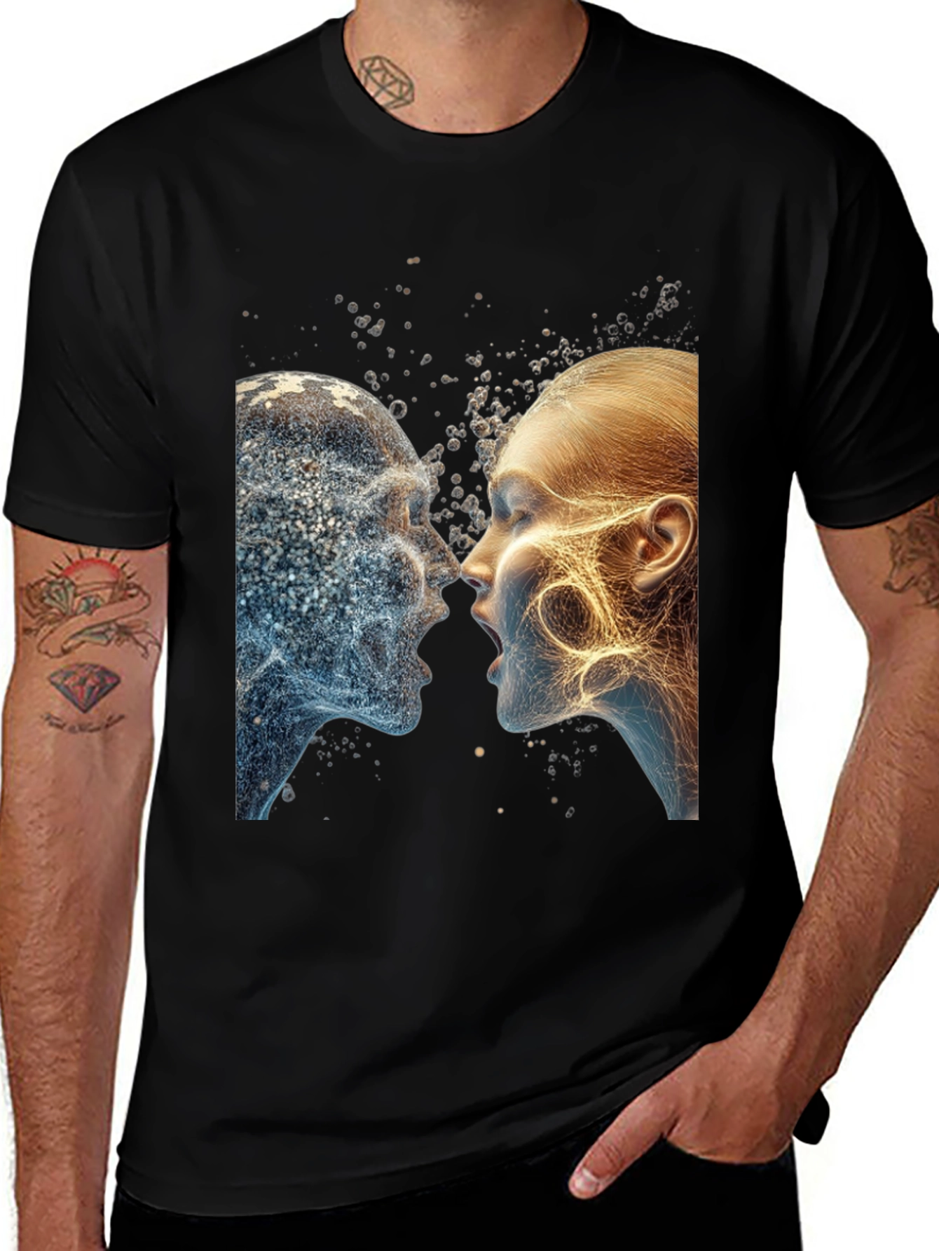 Variant 6 of Abstract Face T-Shirt - Artistic Graphic Tee