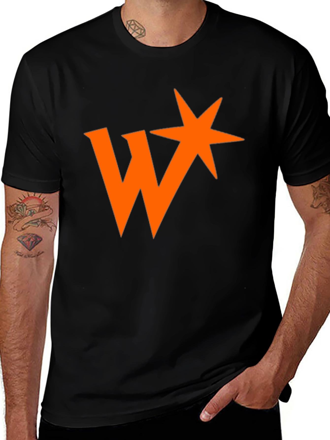 Variant 13 of W Star Graphic Black T-Shirt