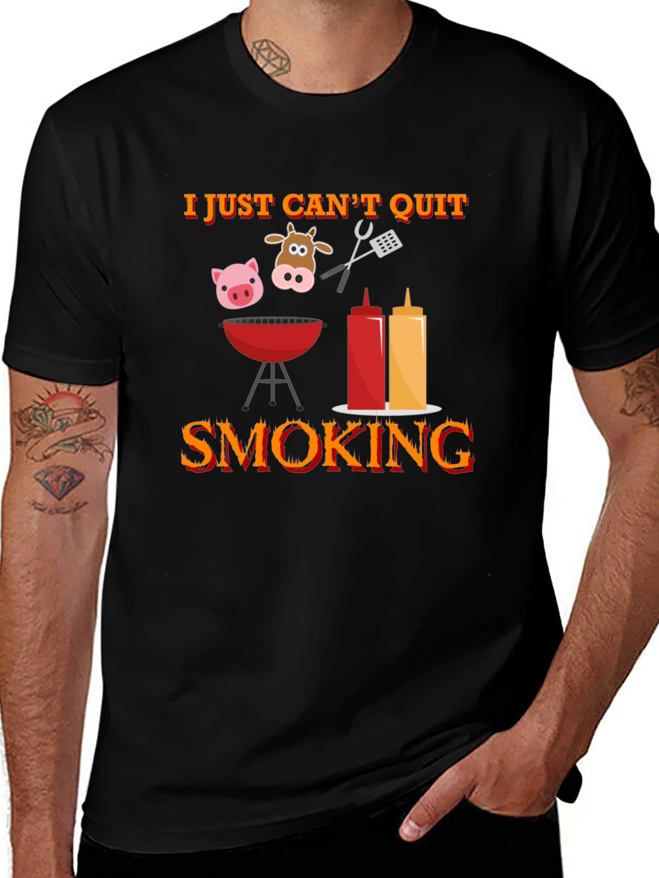 I Just Can't Quit Smoking BBQ T-Shirt