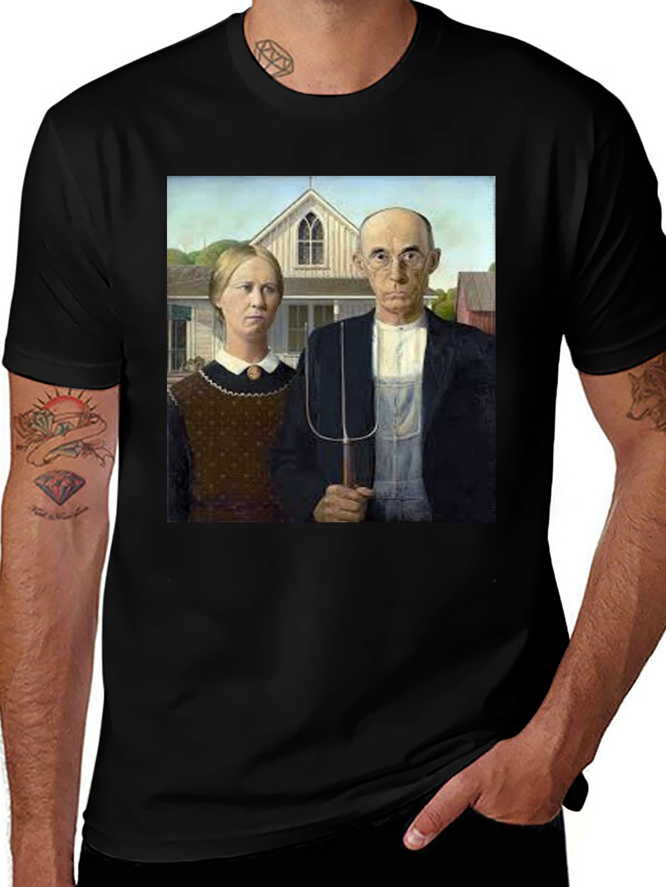 American Gothic Art T-Shirt