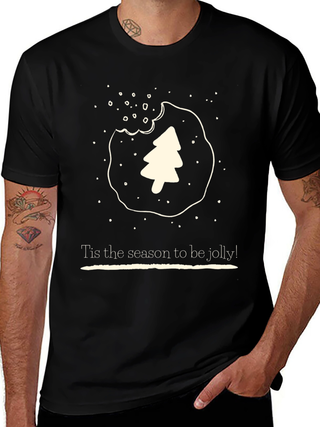 Tis the Season Christmas Tree Cookie Tee