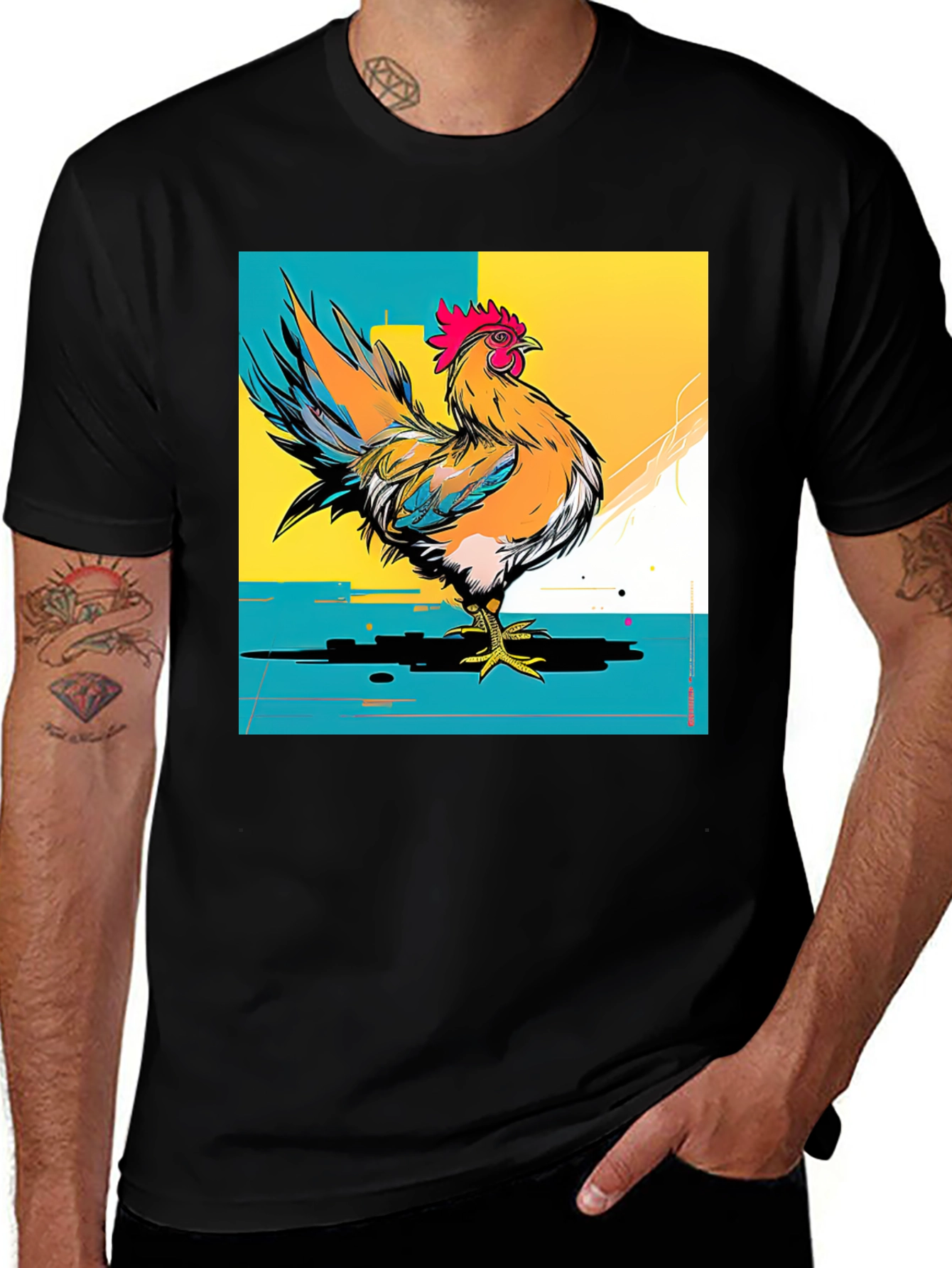 Rooster Graphic T-Shirt