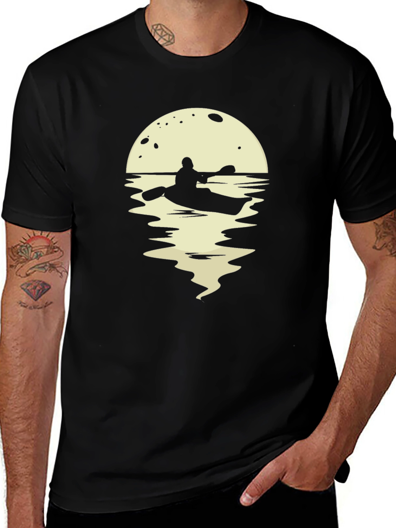 Variant 16 of Kayaking Moon Graphic T-Shirt