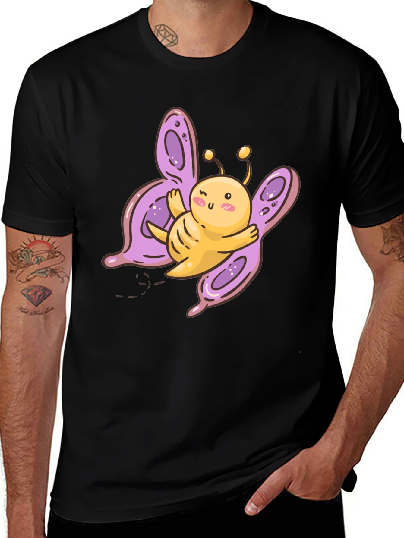 Variant 16 of Cute Butterfly Bee Graphic T-Shirt