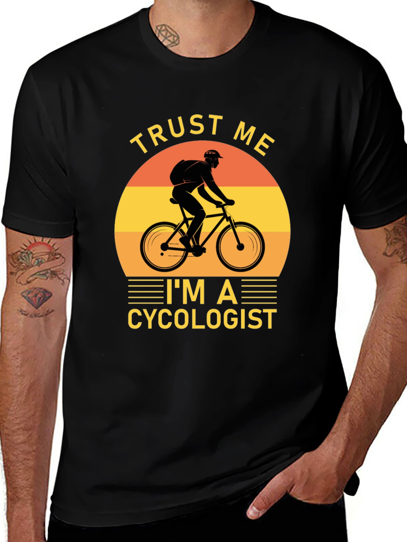 Variant 22 of Trust Me I'm A Cycologist T-Shirt