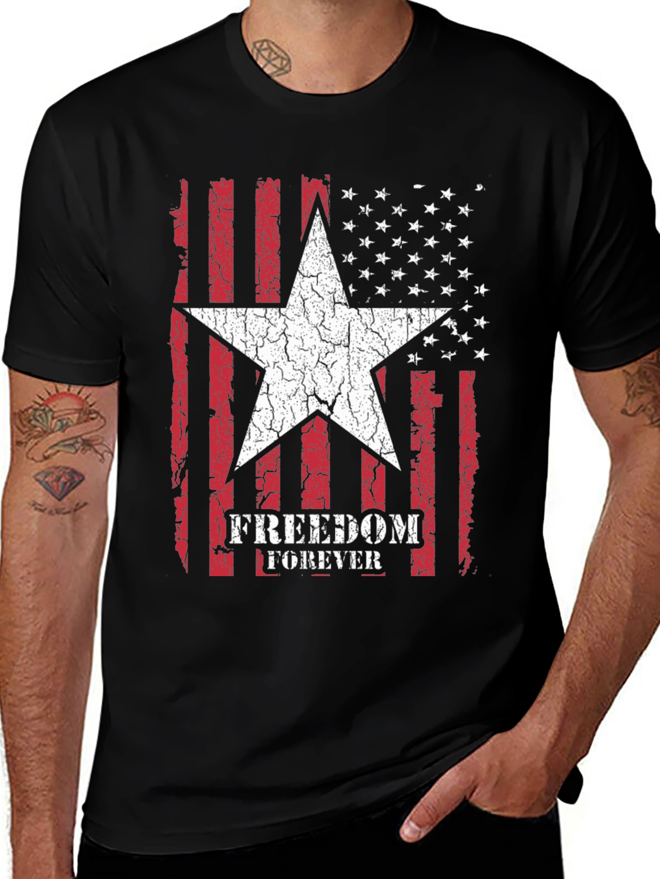 Variant 19 of Freedom Forever Patriotic T-Shirt