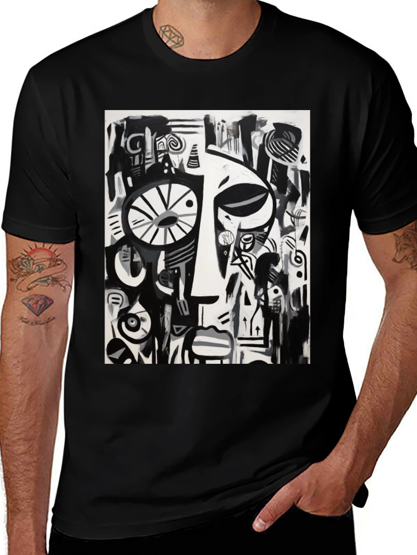 Variant 12 of Abstract Art Tee: Bold Graphic Print T-Shirt
