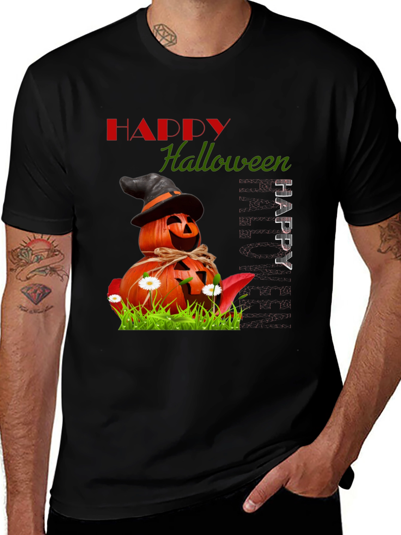 Variant 5 of Halloween Pumpkin Stack T-Shirt
