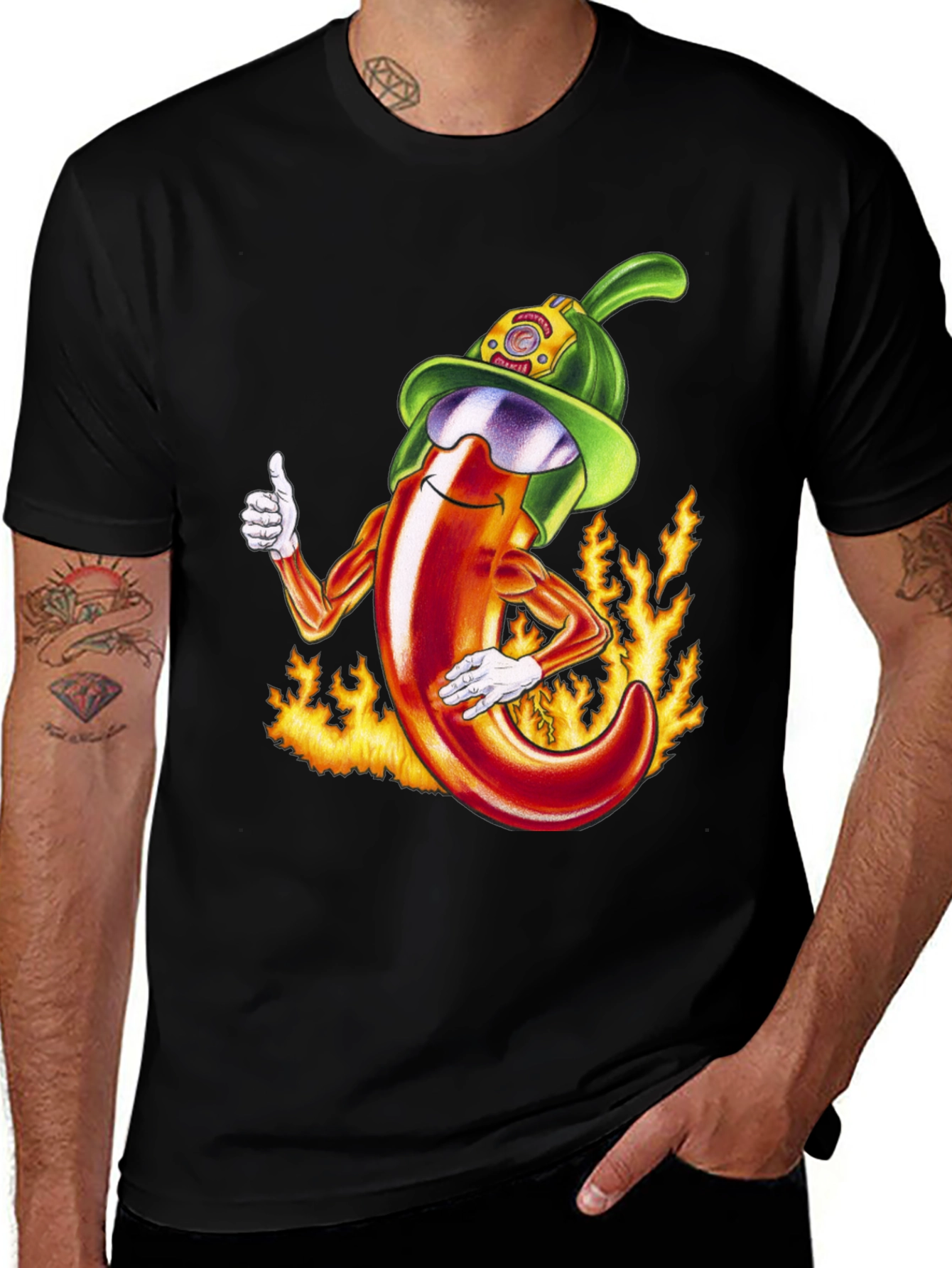 Variant 6 of Spicy Firefighter Chili Pepper T-Shirt