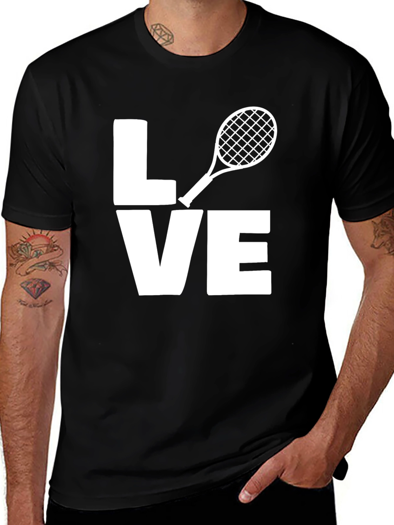 Variant 15 of Tennis Love Graphic T-Shirt - Stylish & Comfortable
